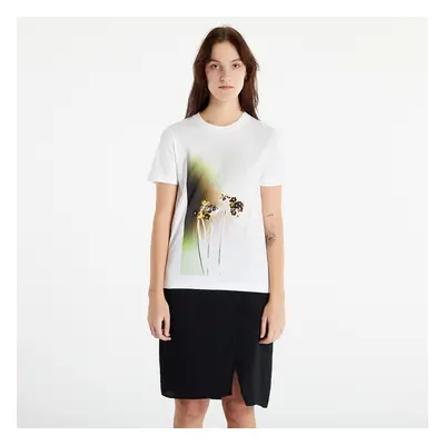 Tričko CALVIN KLEIN JEANS Floral Photoprint Tee Bright White