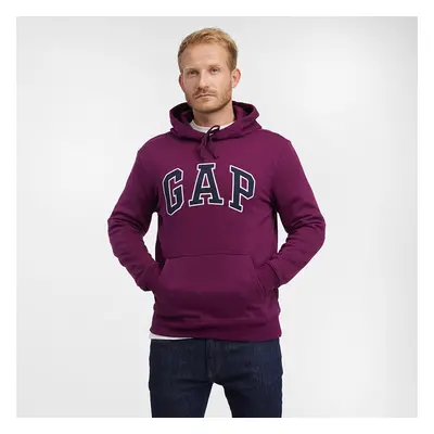 Mikina GAP Pullover Logo Hoodie Beach Plum