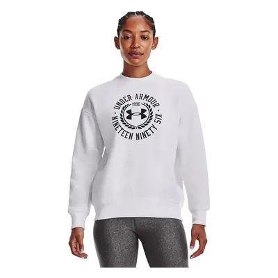 Mikina Under Armour Rival Fleece Crest Grp Crew White