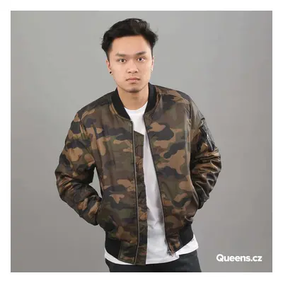 Bunda Urban Classics Camo Basic Bomber Jacket Camo Green