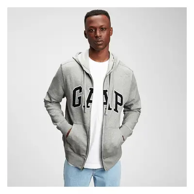 Mikina GAP Xls Ft Arch Fz Hoodie Grey Heather