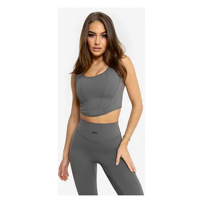 Don Lemme Corset Top Mystery Grey