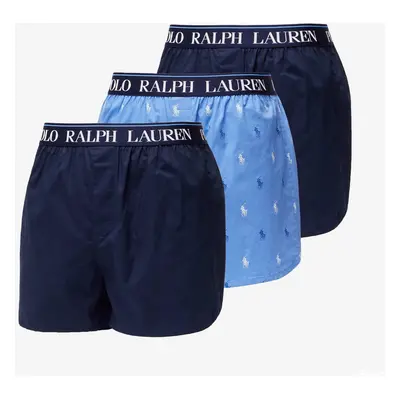 Trenky Ralph Lauren Stretch Cotton Three Slim Fit Boxers 3-Pack Blue