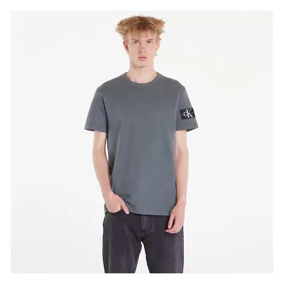 Tričko Calvin Klein Jeans Waffle Cotton Badge T-Shirt Endless Grey