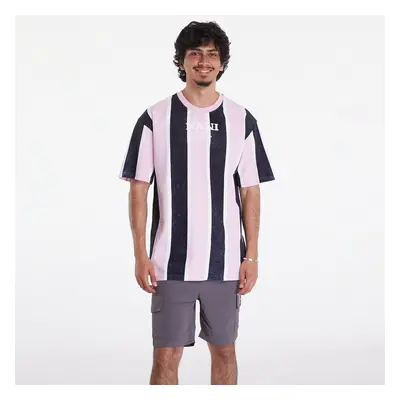 Tričko Karl Kani Retro Washed Stripe Tee Rose/ Grey/ White