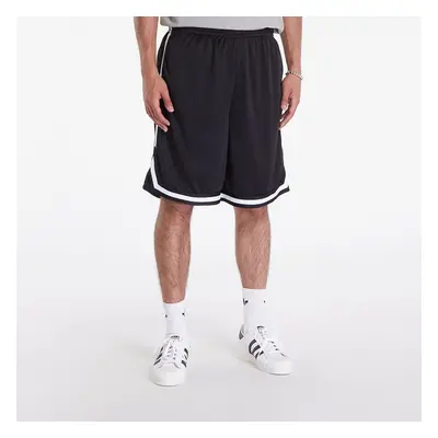 Šortky Urban Classics Stripes Mesh Shorts Black/ Black/ White