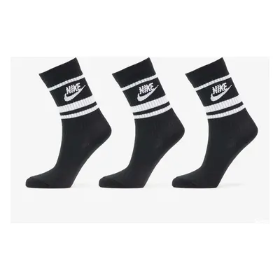 Ponožky Nike NSW Everyday Essential Crew Socks 3-Pack Black/ White