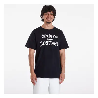 Tričko Thrasher Skate And Destroy Tee Black