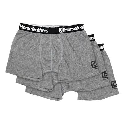 Boxerky Horsefeathers Dynasty 3-Pack Boxer Shorts Heather Gray