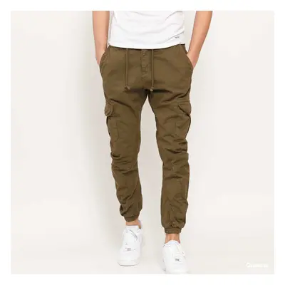 Kalhoty Urban Classics Cargo Jogging Pants Green