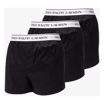 Boxerky Polo Ralph Lauren Stretch Cotton Slim Fit Trunks 3-Pack Black