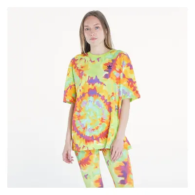 Tričko adidas Tie-Dyed Oversized Short Sleeve Tee Yellow/ Multicolor