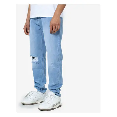 Džíny Don Lemme Straight Fit Jeans Frayed Light Blue