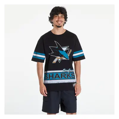 Tričko Mitchell & Ness NHL Fashion Oversized SS Tee Current Logo San Jose Sharks Black