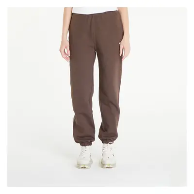 Kalhoty Nike Solo Swoosh Women's Fleece Pants Baroque Brown/ White