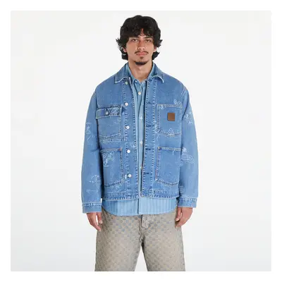 Bunda Carhartt WIP Stamp Jacket UNISEX Stamp Print/ Blue Bleached