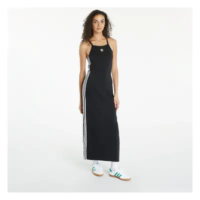 Šaty adidas Stripe Dress Maxi Black