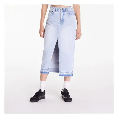 Sukně Karl Kani Og Long Denim Skirt Light Blue