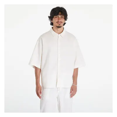 Košile Urban Classics Boxy Cotton Linen Shirt White Sand