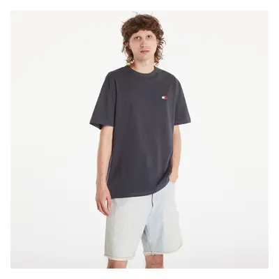 Tričko Tommy Jeans Regular Badge Tee New Charcoal