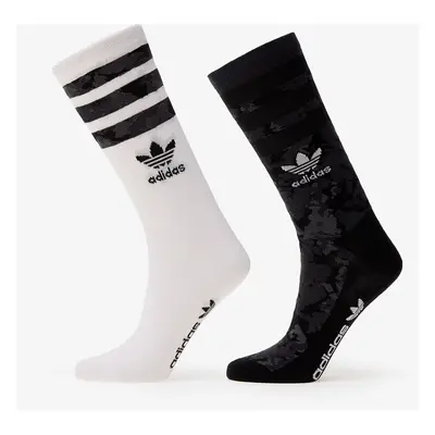 adidas Camo Crew 2-Pack Black/ Multicolor/ White