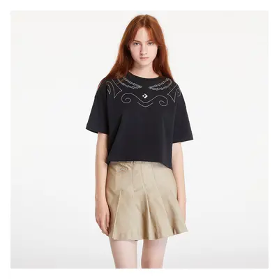 Tričko Converse Proud To Be Oversized Cropped T-Shirt Converse Black