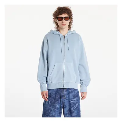 Mikina Carhartt WIP Hooded Duster Script Jacket UNISEX Misty Sky Garment Dyed