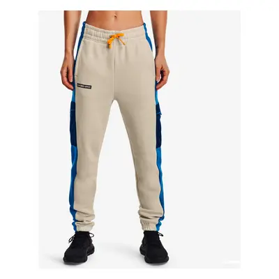 Tepláky Under Armour Rival Fleece Pant Beige