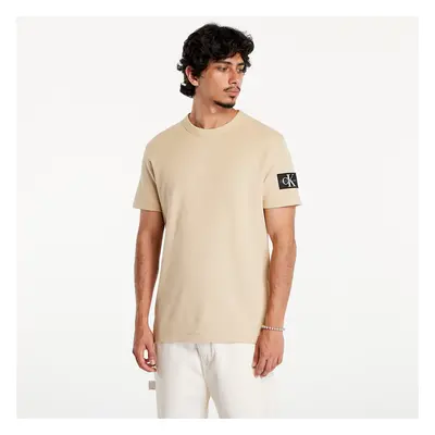 Tričko Calvin Klein Jeans Badge Waffle Tee Khaki