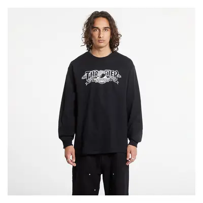 Tričko Thrasher Mag Banner Long Sleeve Black