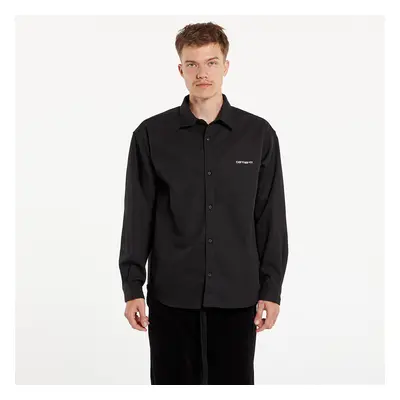 Bunda Carhartt WIP L/S Module Script Shirt UNISEX Black/ White Rigid