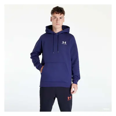 Mikina Under Armour Essential Fleece Hoodie Midnight Navy/ White