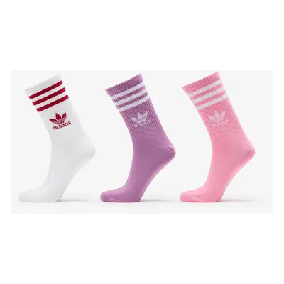 adidas Crew Sock Pack Preloved Purple/ Bliss Pink/ White