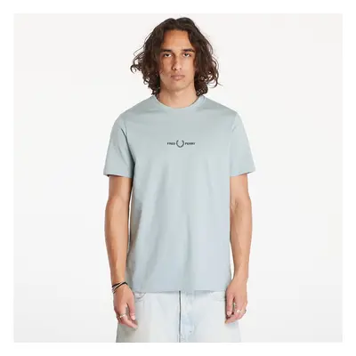 Tričko FRED PERRY Embroidered T-Shirt Silver Blue