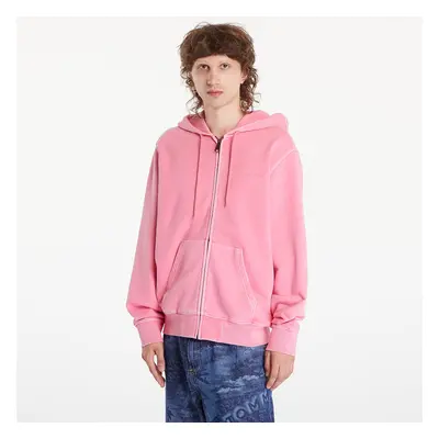 Mikina Carhartt WIP Hooded Duster Script Jacket UNISEX Charm Pink Garment Dyed