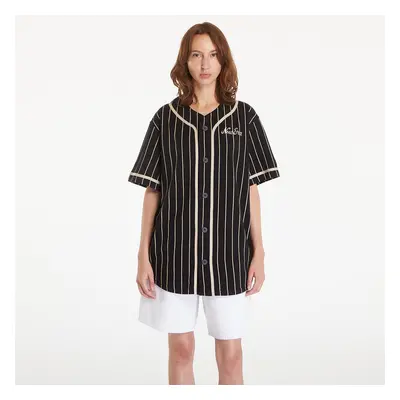 Tričko New Era Pinstripe Jersey Black/ Stone