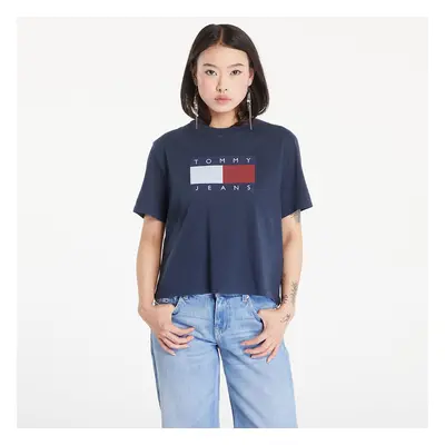 Tričko Tommy Jeans Flag Badge Boxy Fit T-Shirt Dark Night Navy