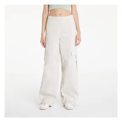 Kalhoty Calvin Klein Jeans Satin Cargo Utility Pant Eggshell