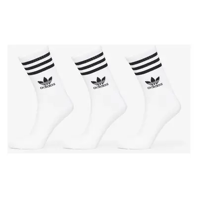 Ponožky adidas Mid Cut Crew Sock 3-Pack White