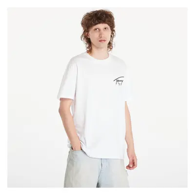 Tričko Tommy Jeans Regular Signature Print Tee White