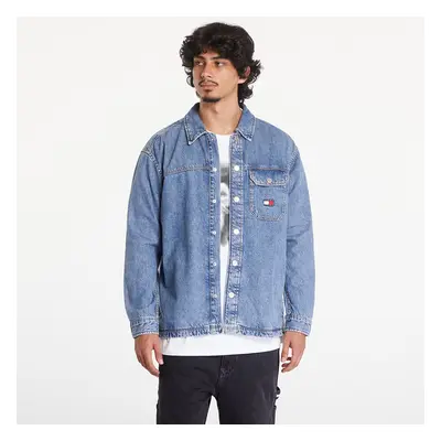 Bunda Tommy Jeans Essential Denim Overshirt Mid Indigo