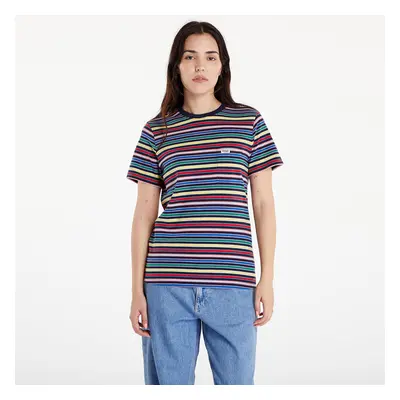 Tričko Wrangler Stripe Tee Navy