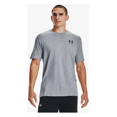 Tričko Under Armour Sportstyle Left Chest Short Sleeve T-Shirt Gray