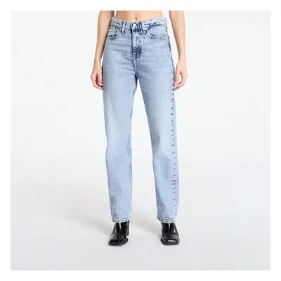 Kalhoty Calvin Klein Jeans High Rise Straight Jeans Denim Medium