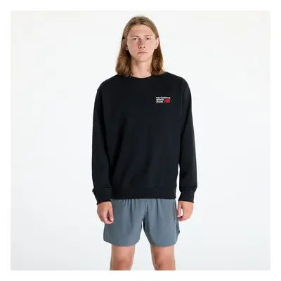 Mikina New Balance Athletics Premium Logo Crew Black