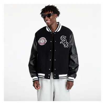 Bunda New Era Chicago White Sox MLB Patch Varsity Jacket UNISEX Black/ Black