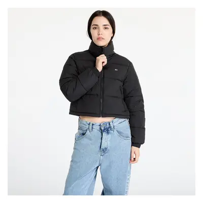 Bunda Tommy Jeans Crop Essential Puffer Jacket Black