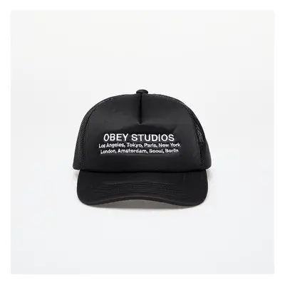 Kšiltovka OBEY Studios Trucker Black