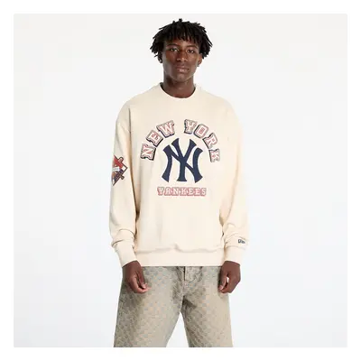 Mikina New Era New York Yankees MLB World Series Oversized Crewneck Sweatshirt UNISEX Light Crea