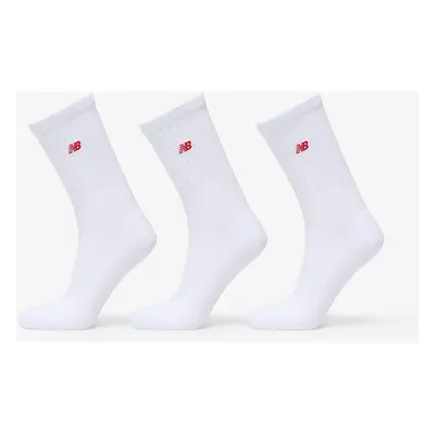 New Balance Nb Patch Logo Crew Socks 3-Pack White